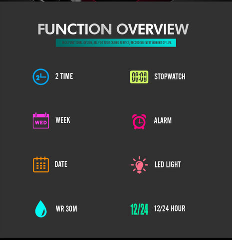 Skmei 1649 Dual Time Sports watch Chrono alam clock