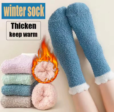 3 Pairs Winter Coral Velvet Thick Socks