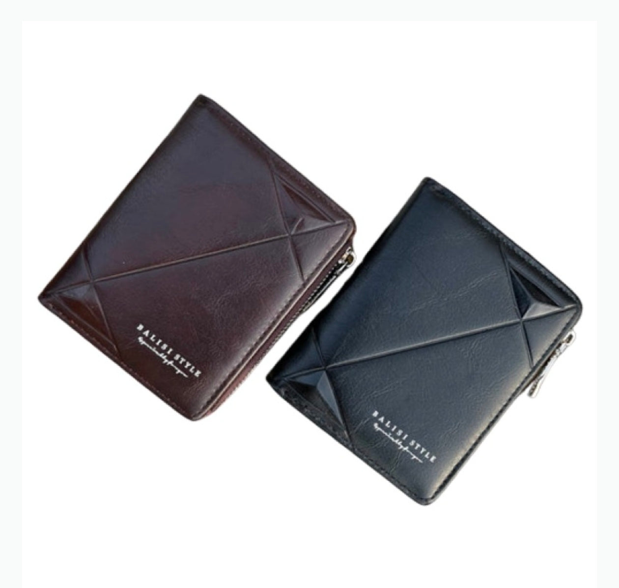 Og Balisi Style Zip Wallet, PU Leather Short pocket Wallet