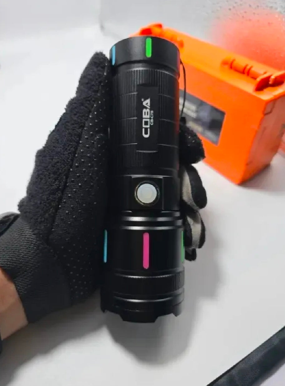 COBA TG USB Charging LED Flashlight - Super
Bright 2000M Range,