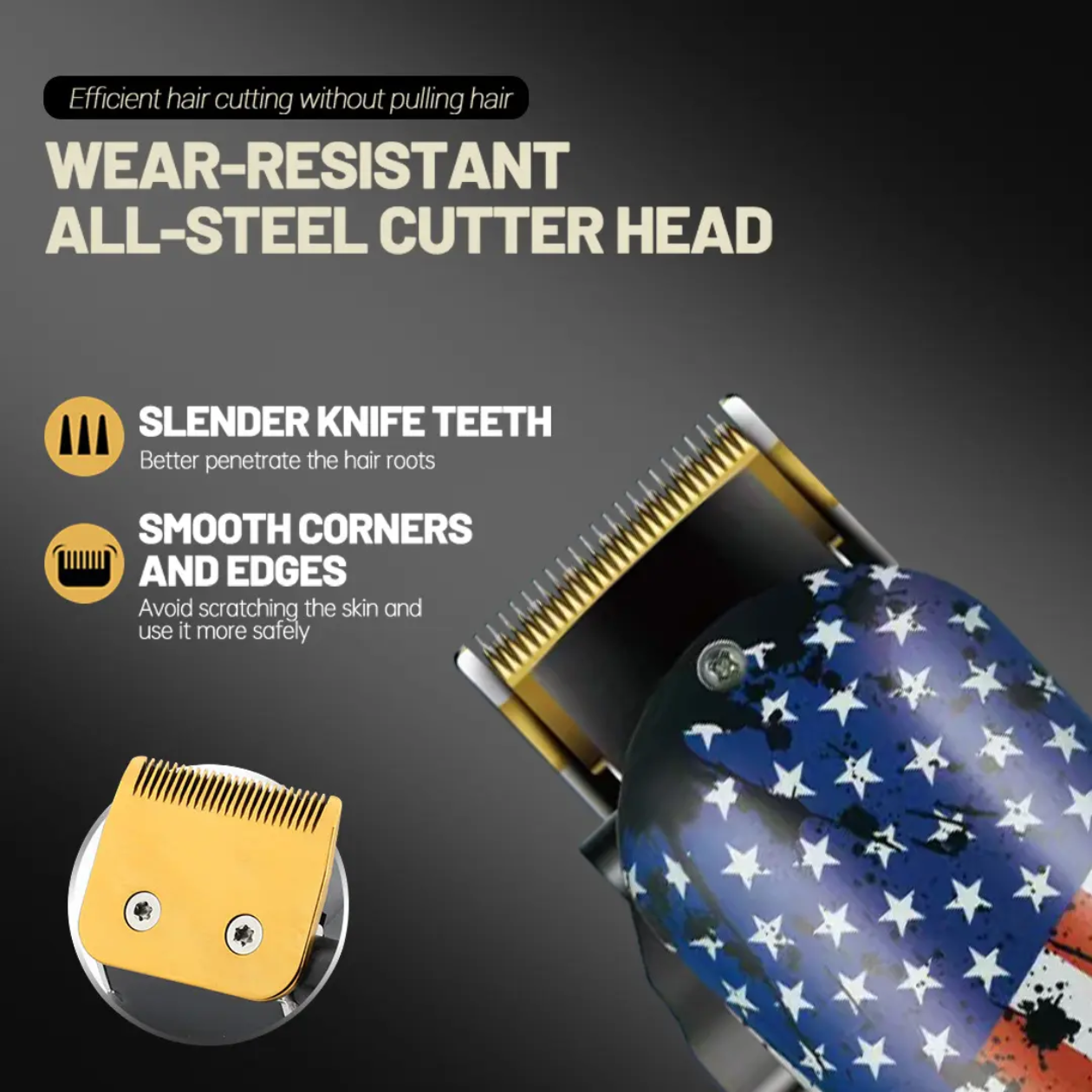 Daling 4 Gear Hair Clipper and Hair Trimmer Sharp blades