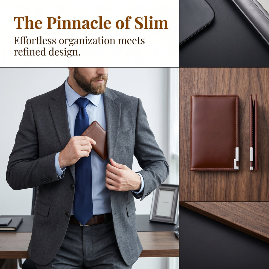 Baellery Ultra thin Fashion Pu Leather Wallet