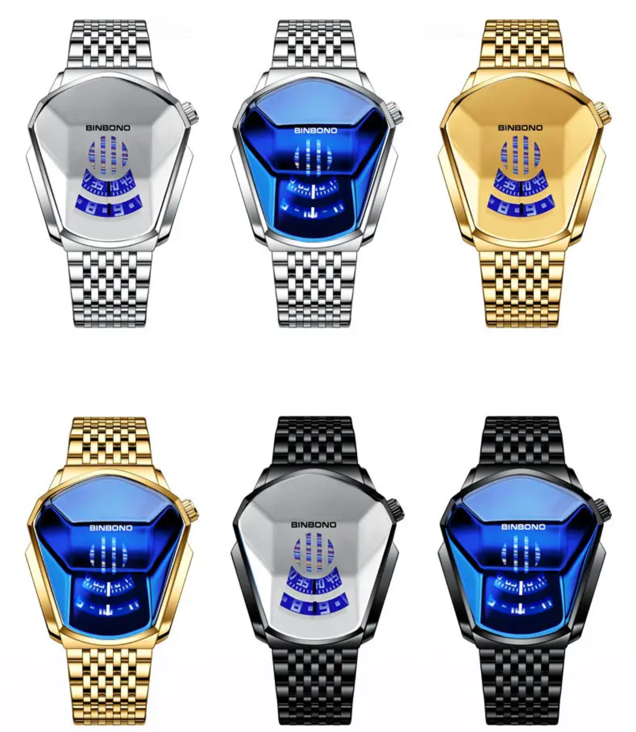 OPK Quartz Stainless Steel Luminous Waterproof Watch
