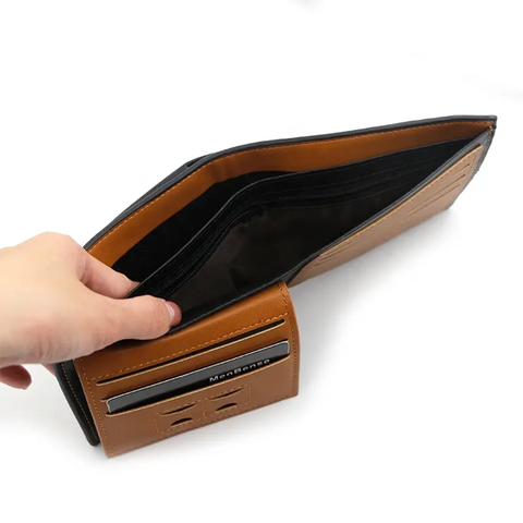 Me Ben's Classic Short Business Wallet leather