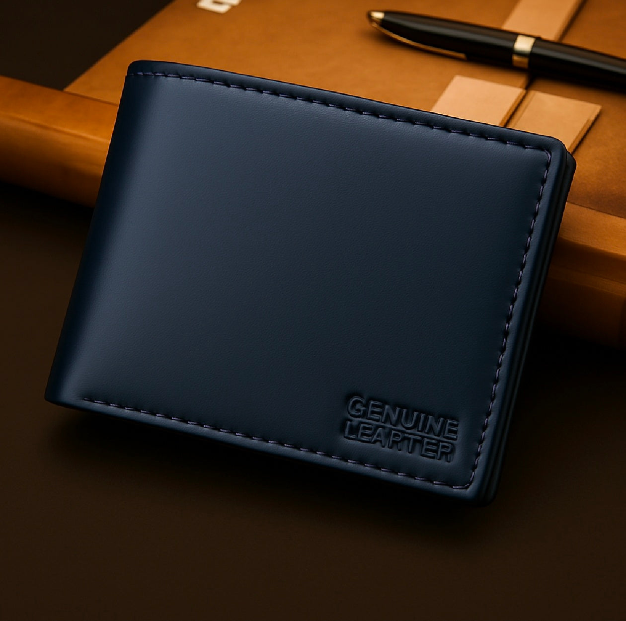 Fuerdanni Leather Wallet for Men Women ID Bank Credit Card Holder Men's Coin Purse