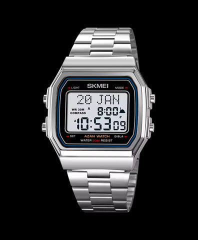 SKMEI Muslim Prayer Qibla Hijri Islamic Digital Waterproof Wrist Watch