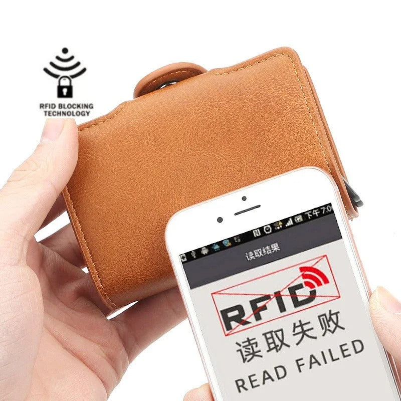 Antitheft Rfid Aluminum Card Holder Wallet Long space Capicity for Cash