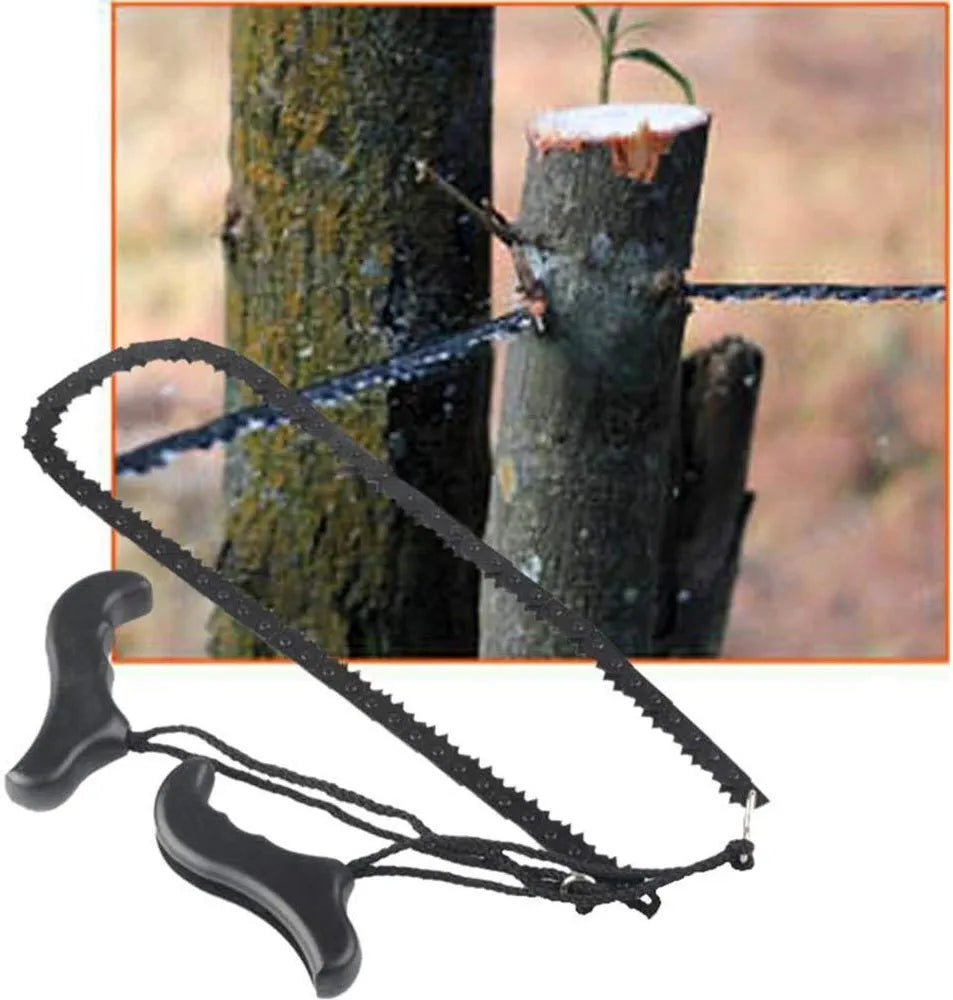 Pocket Chainsaw 39 Inch Long Chain Compact Folding Hand Saw Tool for Survival