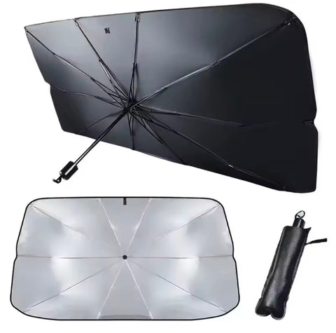 Car Sunshade Retractable Sunscreen Heat Insulation Front Windshield Umbrella