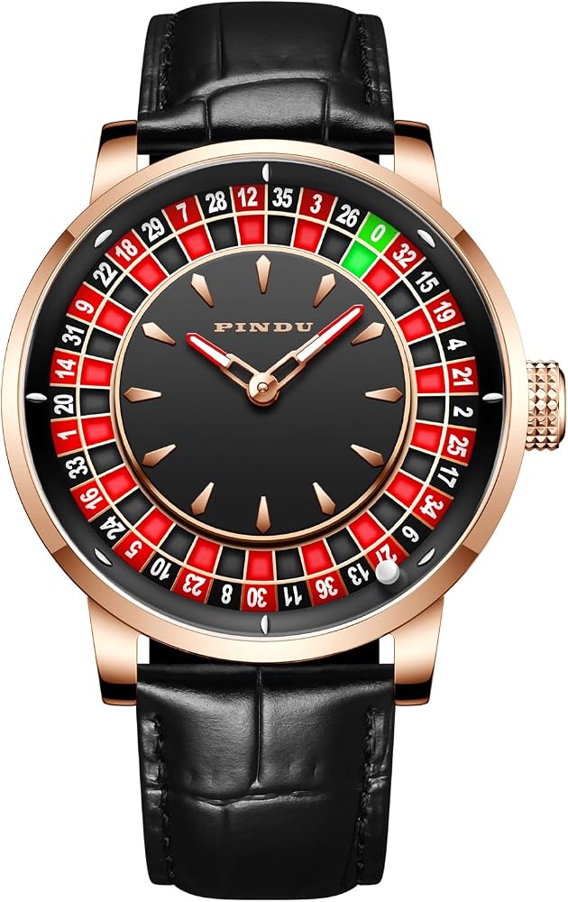 Roulette Wheel Automatic Watches for Men, Roulette Watch
