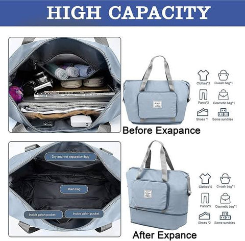 Large Capacity Folding Travel Bag Imported lightweight