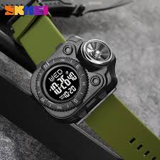 SKMEI 2187 Men Back Light Digital Wristwatch Waterproof Alarm Stopwatch Clock Creative LED Flashlight Countdown Sport Watches