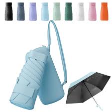 Mini Ultra Light Umbrella Double Stitching Folding Umbrella Wind proof Waterproof