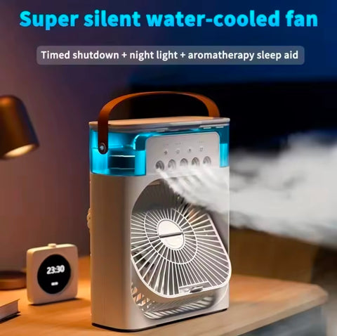 Portable Ac Humidifier Cooling Fan with Led Light