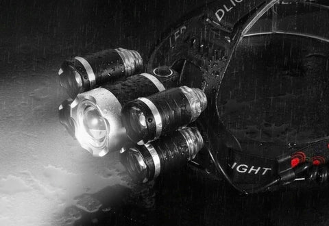 5 Light Led Headlamp Hunting Camping Emergency Headlight