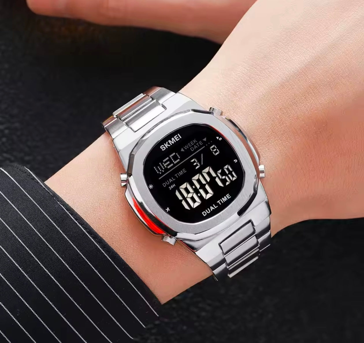 Skmei 2004 Prayer times  Mens Waterproof Electronic Sport Watch