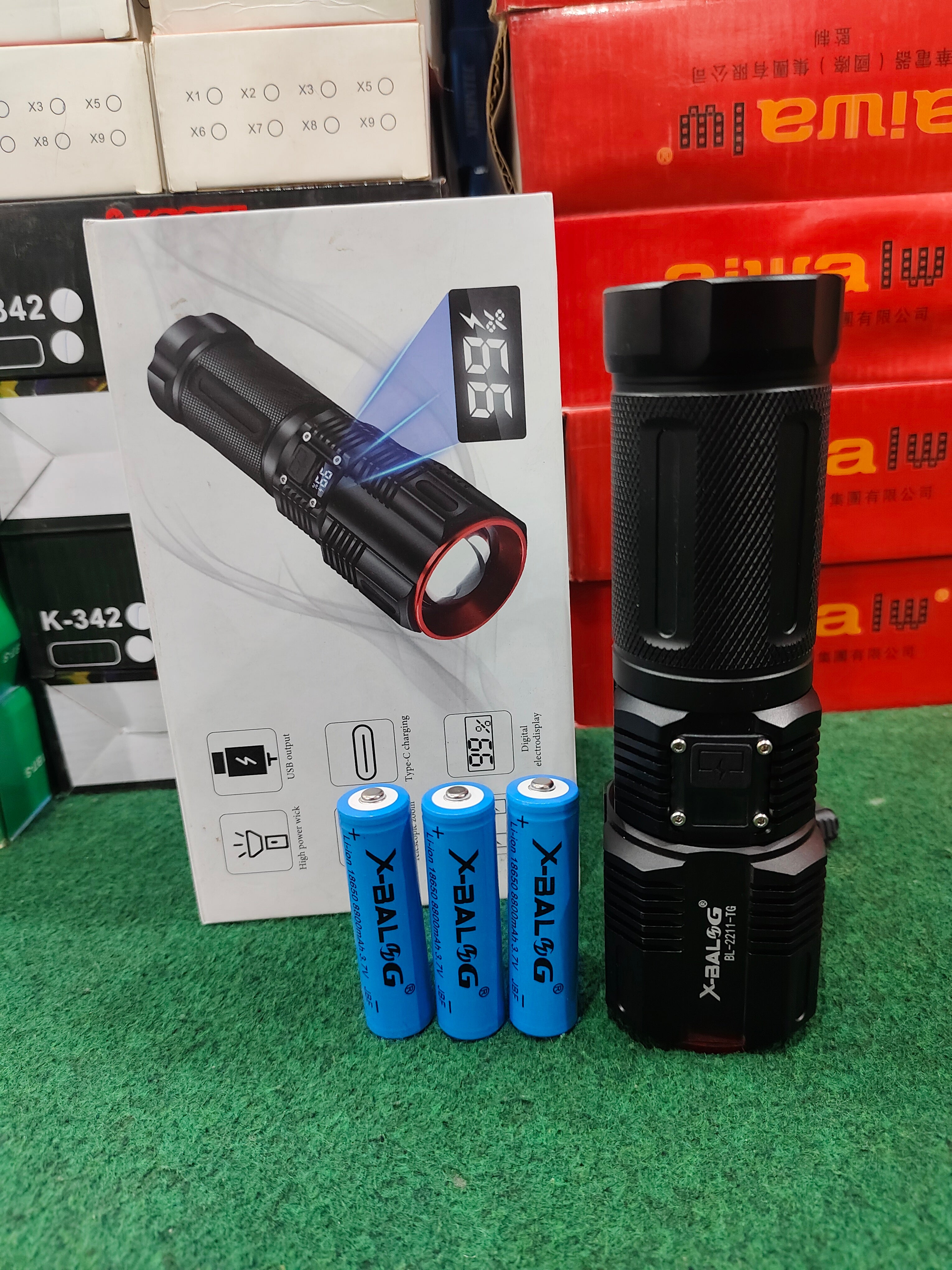 Flashlight USB Rechargeable Super Bright Tactical Torch Powerful Reflective Light