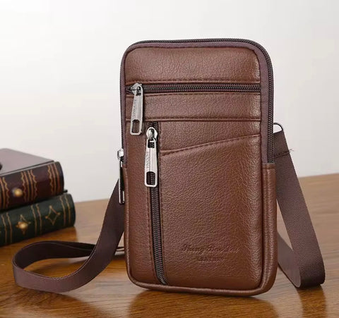 LEATHER Vintage Belt Crossbody Fanny bag