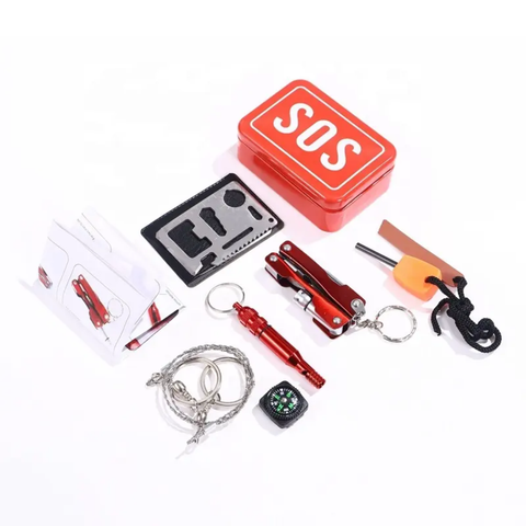 6 in 1 SOS survival tool kit