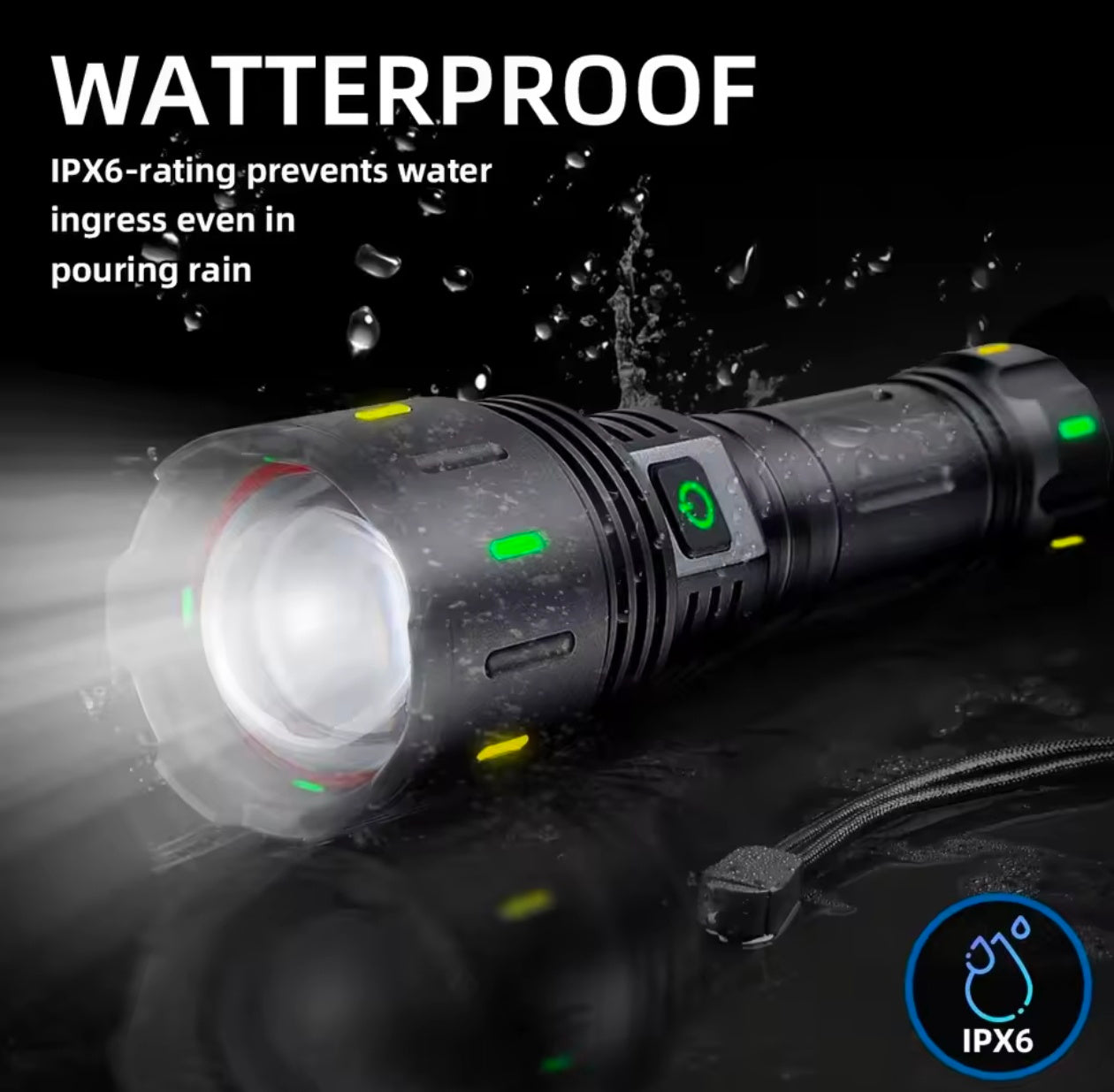800w Long Range Power Full  Aluminum Alloy Torch 3000m