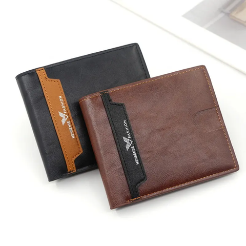 Me Ben's Classic Short Business Wallet leather