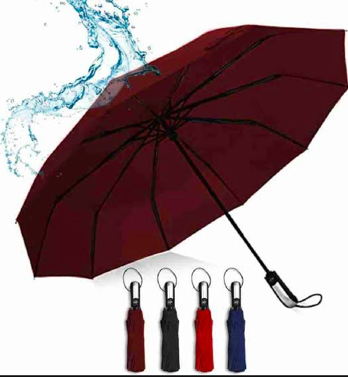 Foldable imported Windproof double Layer umbrella