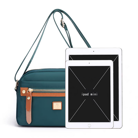 Women's Fashion Shoulder Bag Oxford Metail Handbag for female Messenger Cross Body Bag Purse Multifunction Multi-layer Handbag