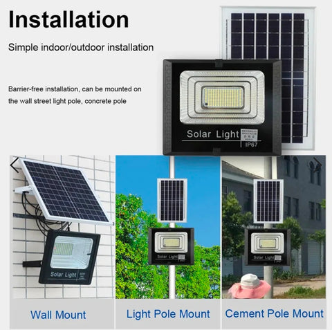 200W LED Solar Lights Outdoor Garden Street Light With Motion Sensor