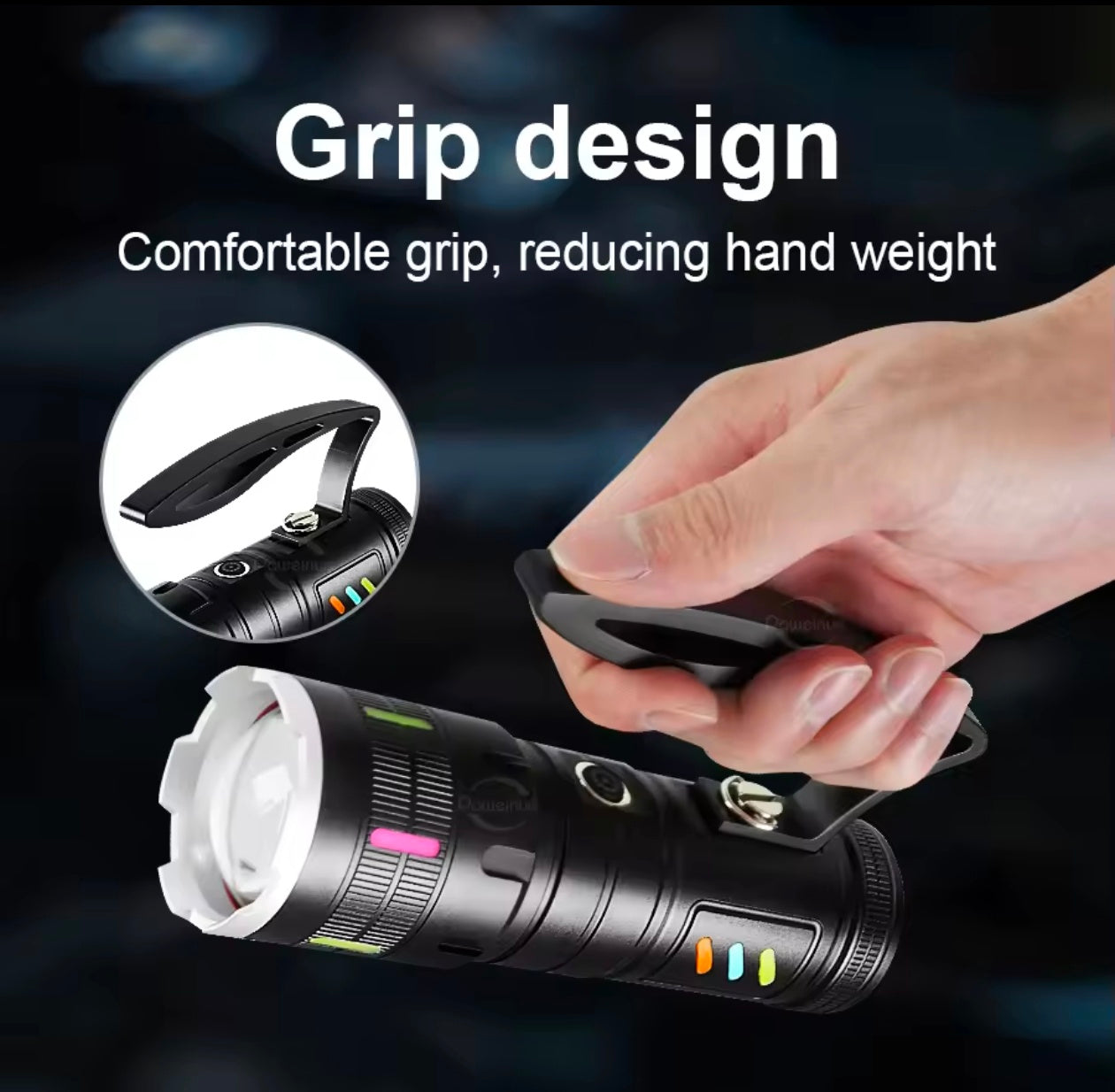 3000M Ultra Zoomable Torch with 18650 Lithium Betteries