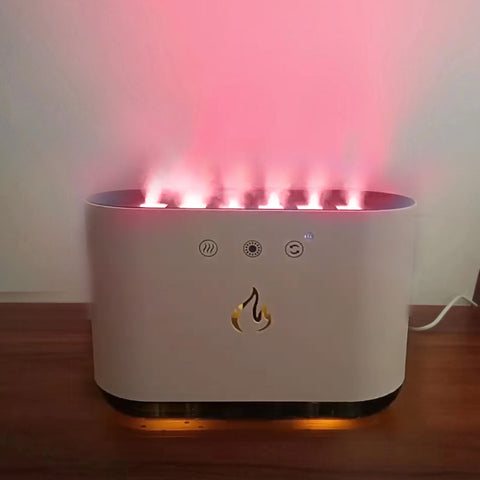 RGB LED Lamp Follow Sound Rhythm Spray Air Humidifier USB Ultrasonic Cool Mist Maker for Home Room Aroma Diffuser