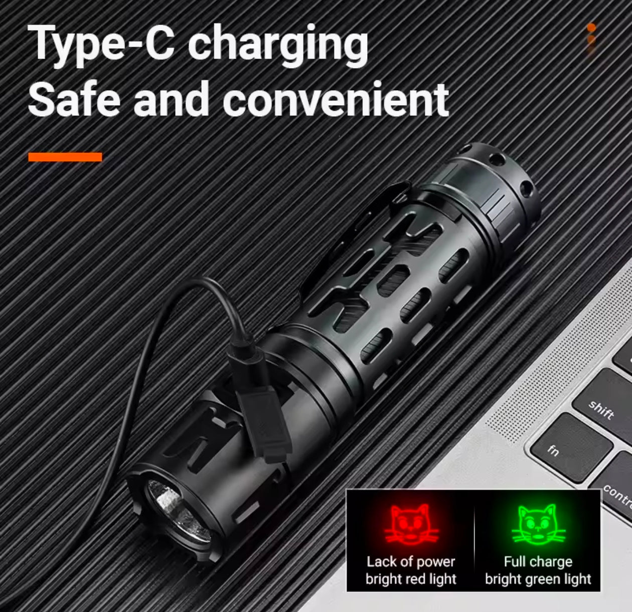 Yemao Long Range Flash light & Power Bank Rechargeable