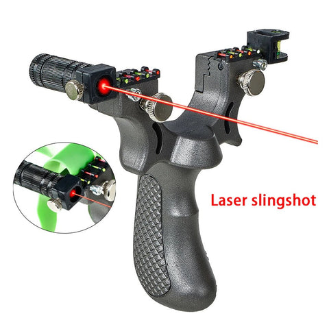 Slingshot With Laser Sight