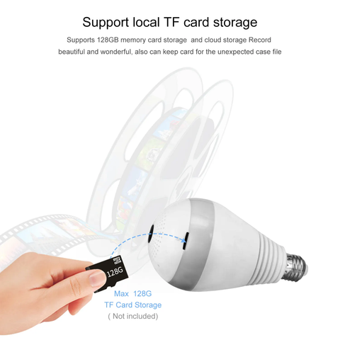 V380 Bulb Wifi Camera - LED Bulb Light