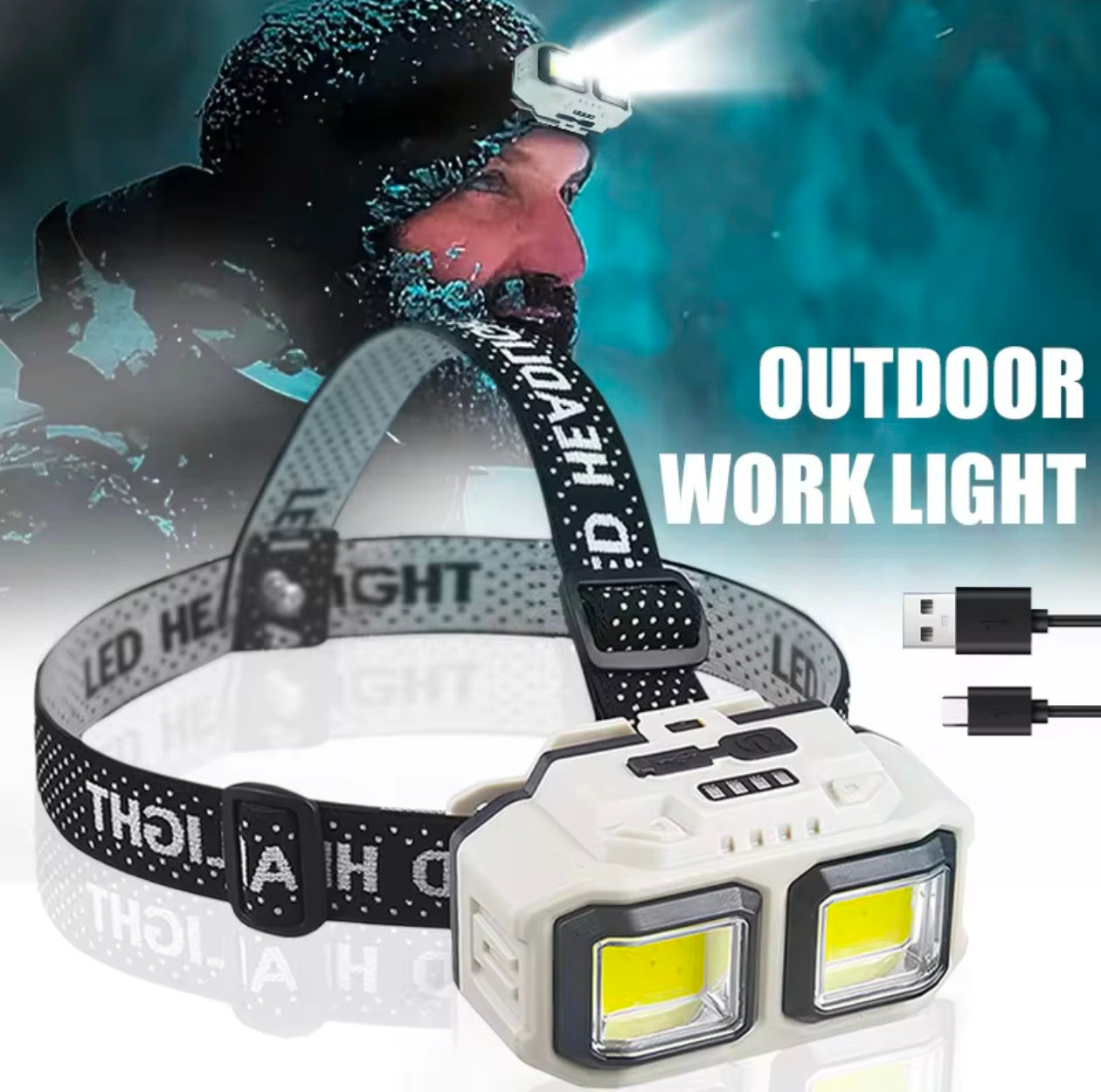 Powerfull Led Powerfull Led Headlamp Rechargeable For Hunters camping fishing Doctor ...