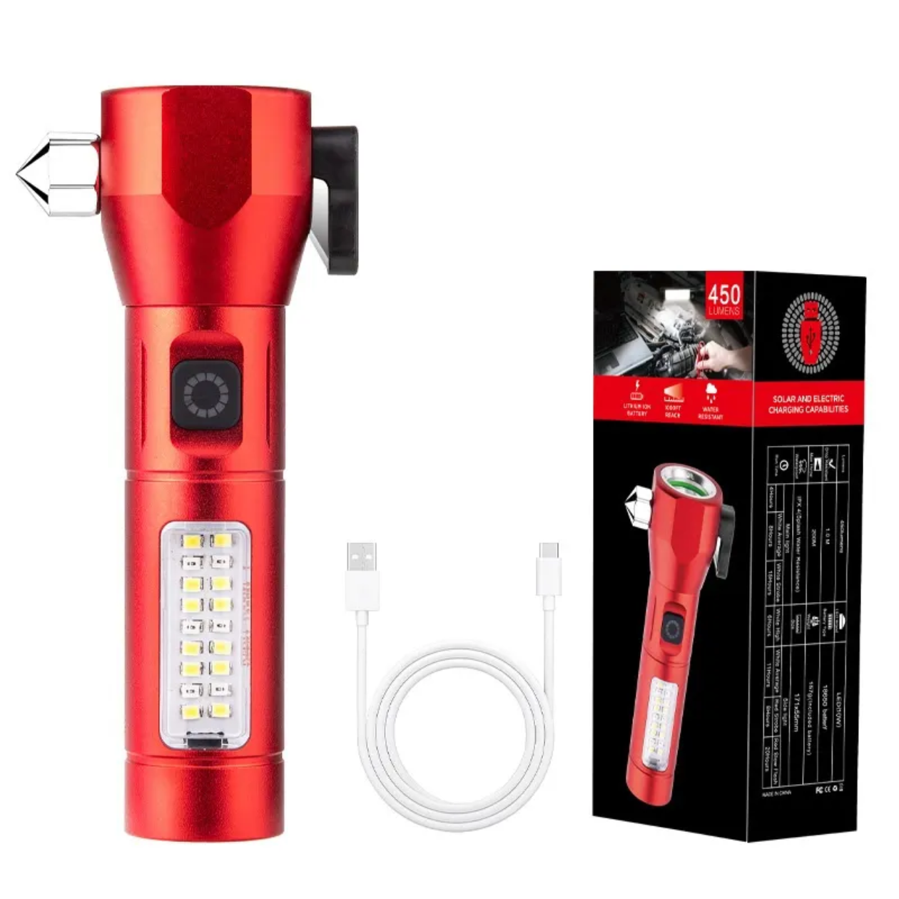 IPX6 Flash light - P60 Strong Light Telescopic Flashlight