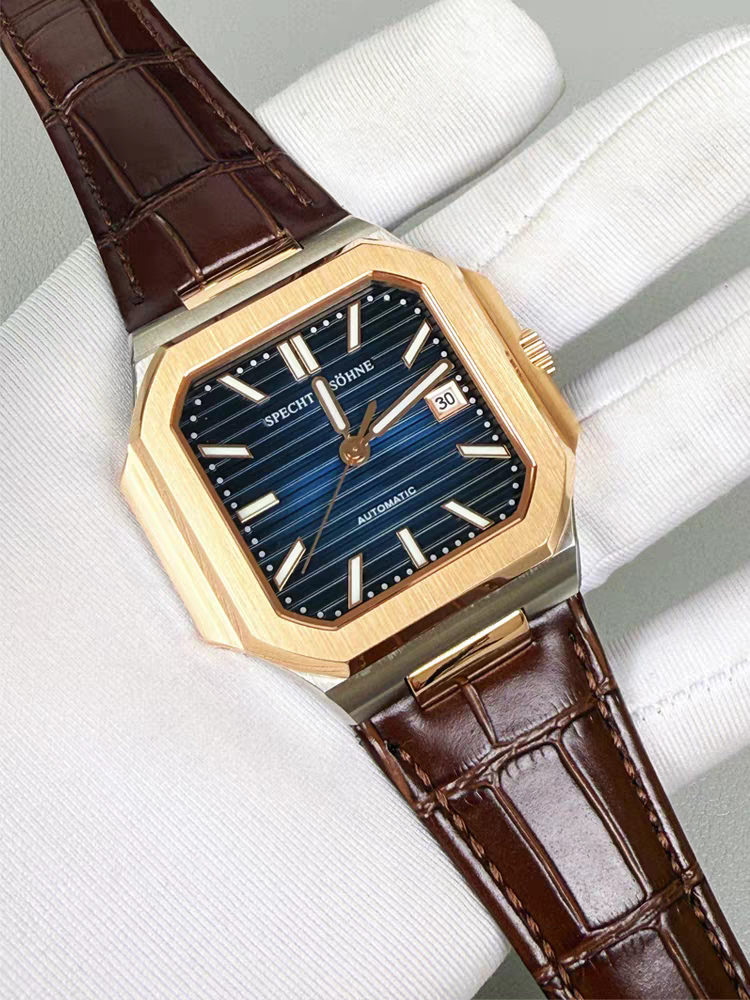 Sp &So Men's Classic Cubic Watch 50M Waterproof Luminous