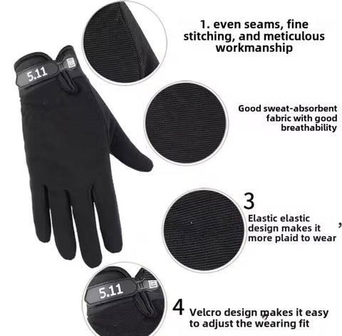 5.11 Anti Skid Full Finger Gloves