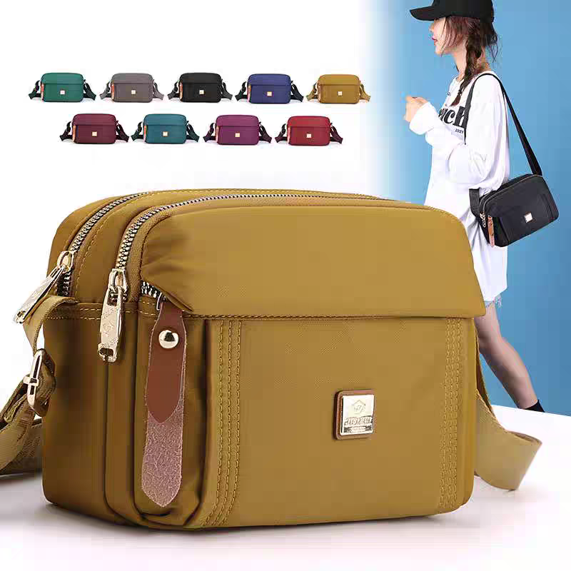Multi Pocket Women Handbag High Quality Nylon Female Shoulder Bag