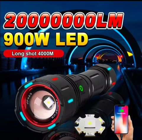 Long Range Canon Ruilang Most Powerful LED Flashlight Rechargeable