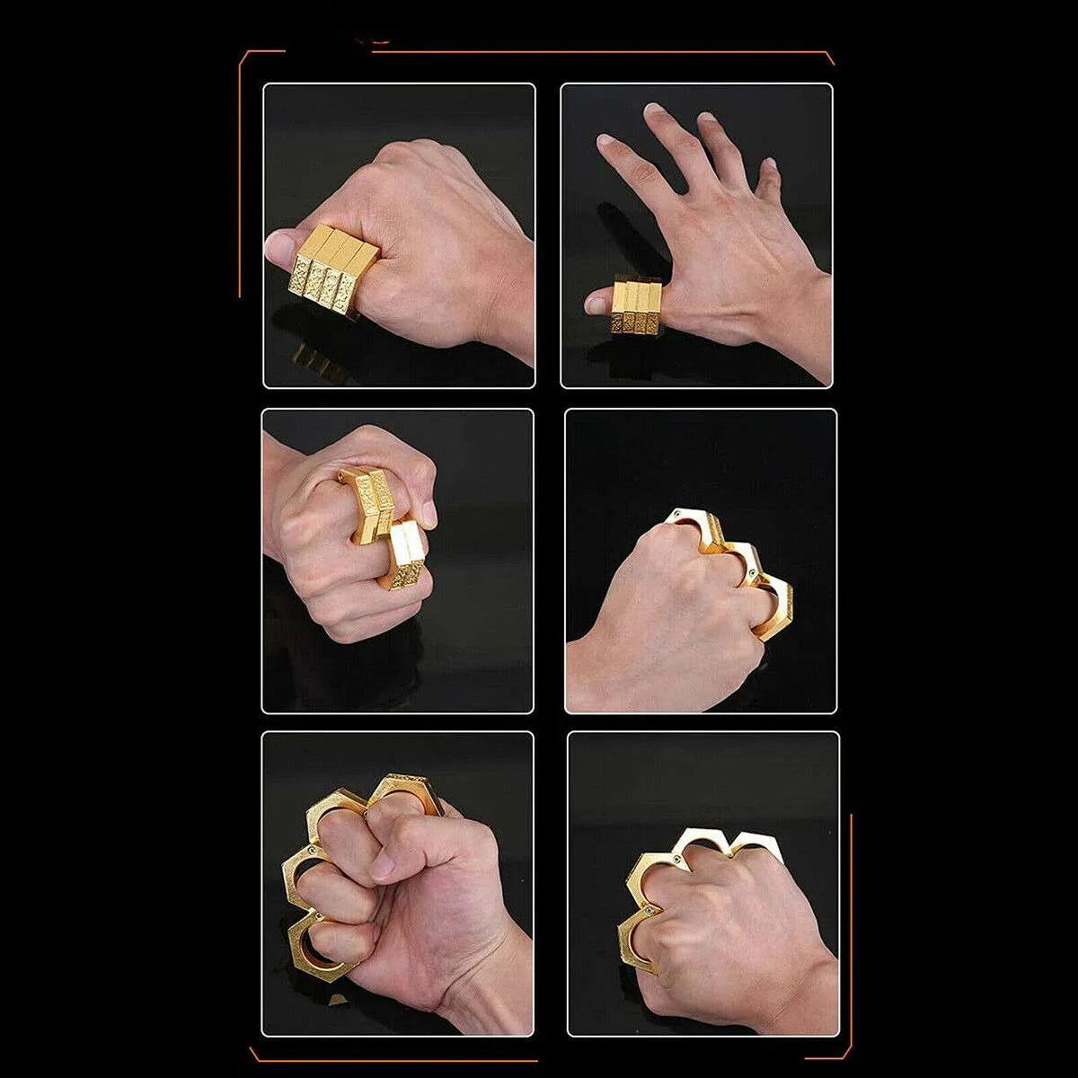 4X Self Defense Rings Finger  Knuckle Emergency Rescue Breaker  Survival Tool
