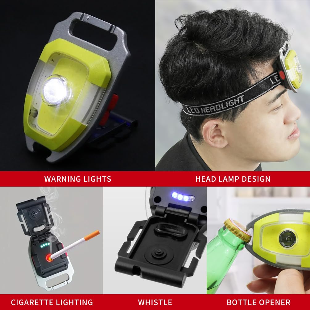 Multifunctional Mini Keychain Headlight Strong Light Headworn Maintenance Work Flashlight
