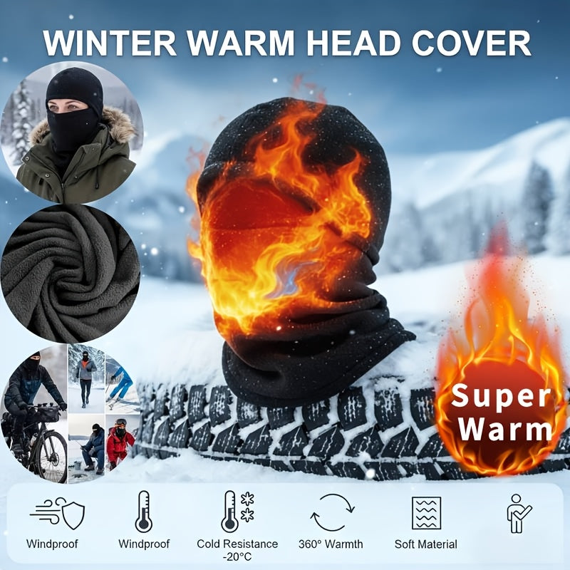 Winter Fleece Balaclava Mask Warm Camouflage Full Face Cover for Ski Motorcycle