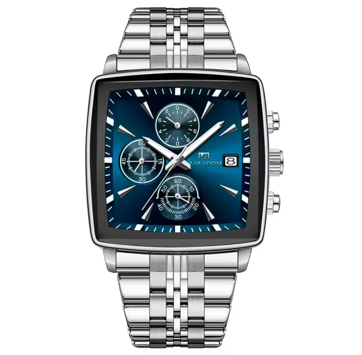 SKMEI 2033 LED Luminous Casual Square Clock reloj hombre