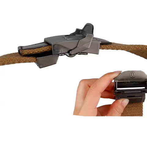 SupSindy Men Canvas Belt Eagle Metal Buckle Army Military Tactical Belts