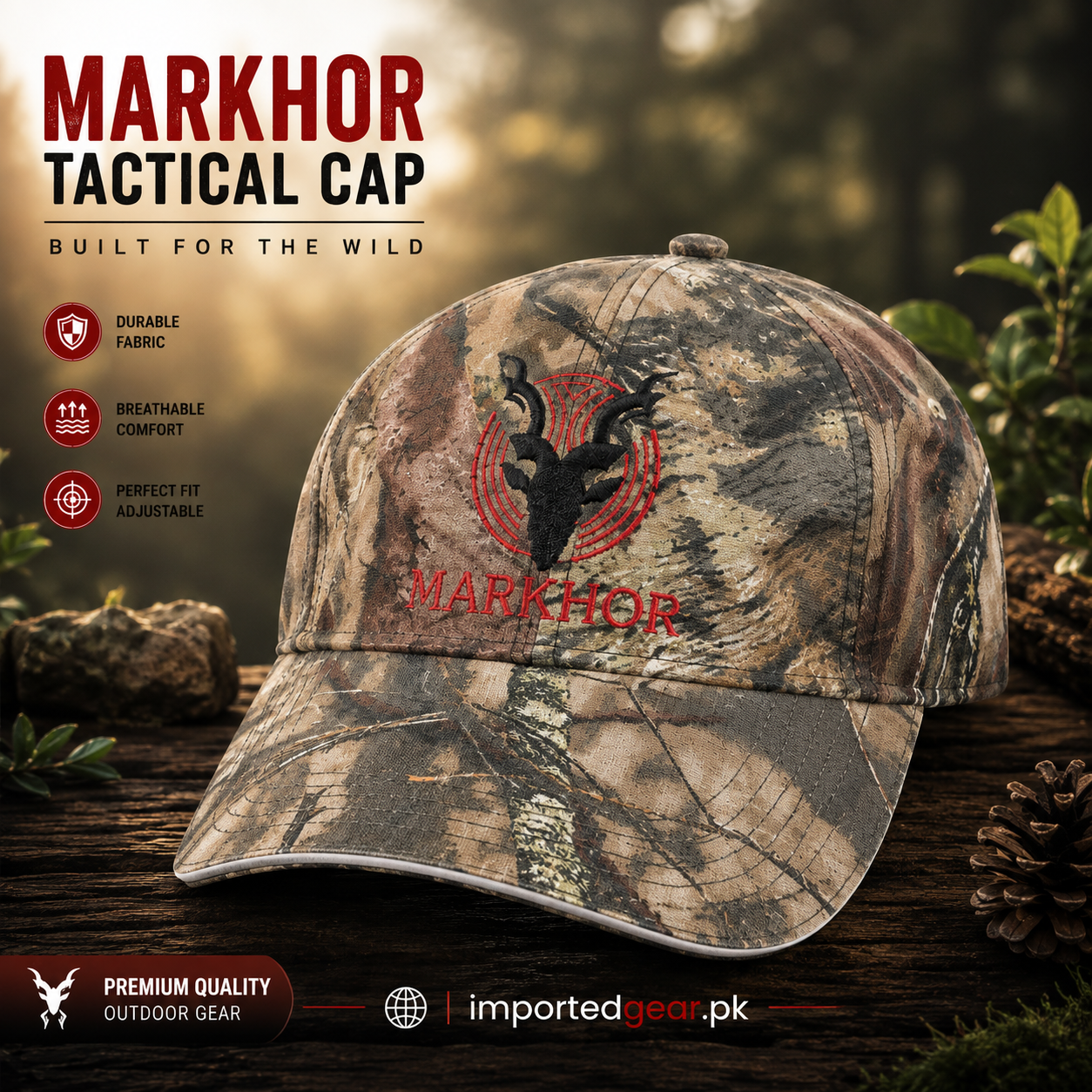 Markhor Army Brand Cap