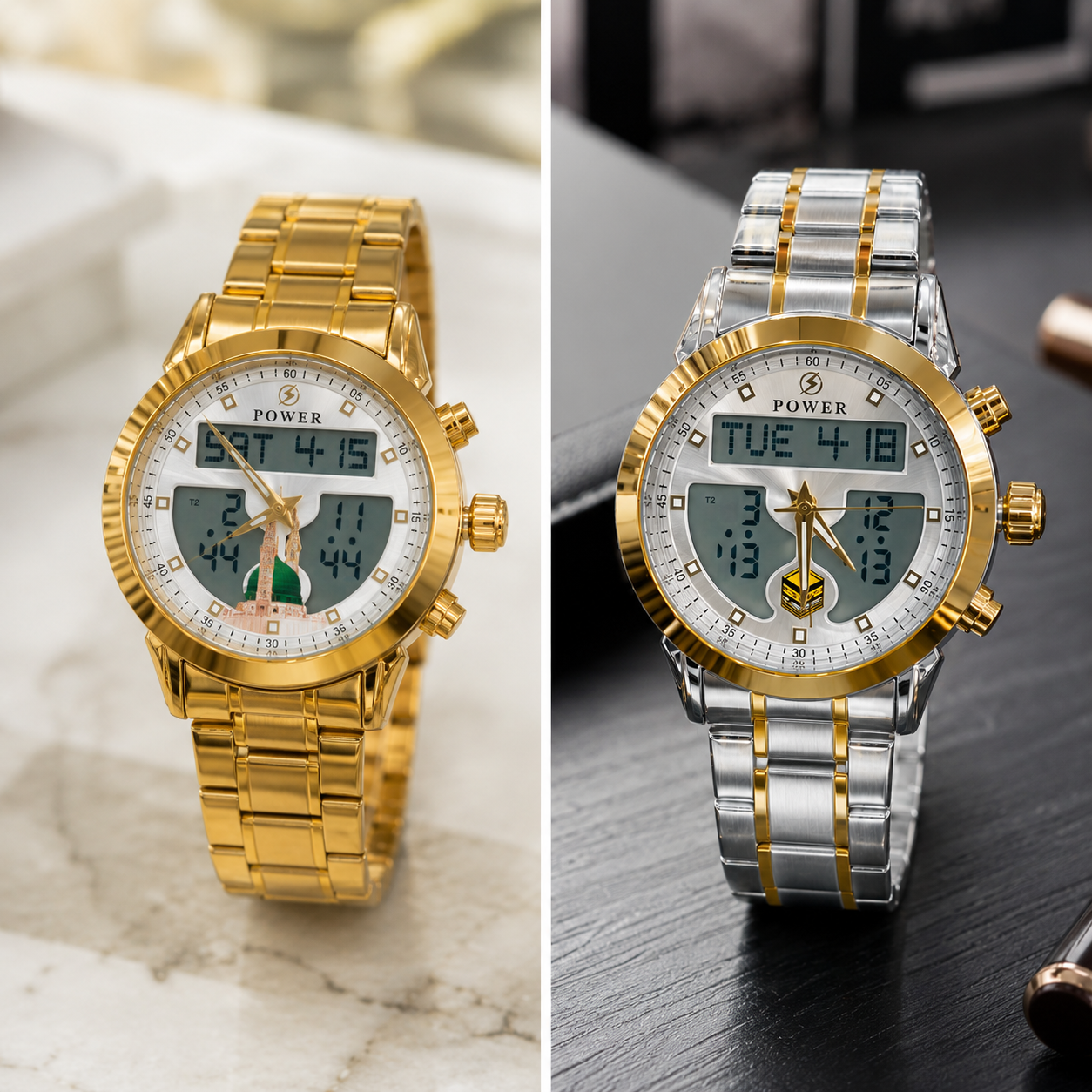 Makkah Madina Stainless Steel Saudi watches waterproof