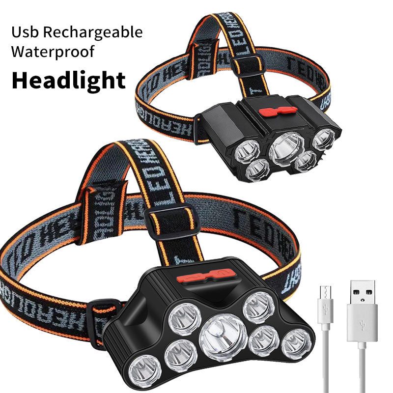 COB Super Headlight Led 18650 Outdoors Powerful Rechargeable Head Flashlight