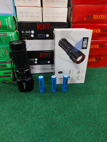 Flashlight USB Rechargeable Super Bright Tactical Torch Powerful Reflective Light