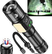 2KM Long Range LED Flashlight - Side COB, Type-C