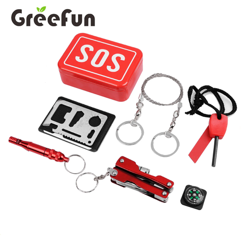 6 in 1 SOS survival tool kit